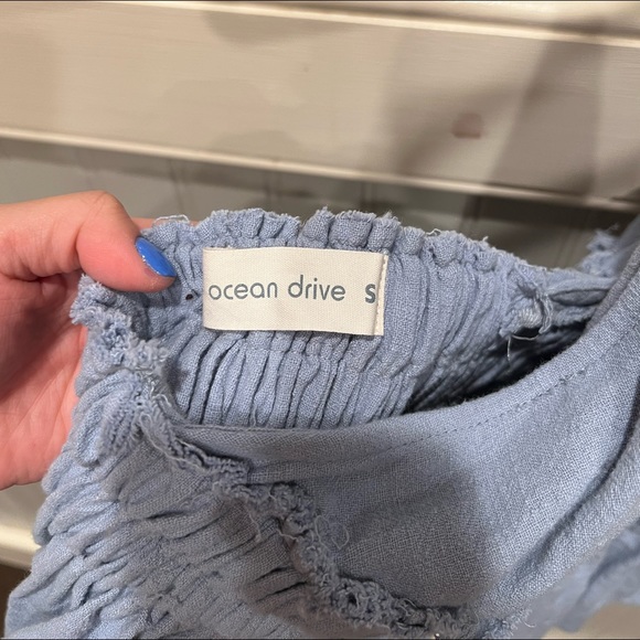 Ocean Drive Blue Halter Top - Picture 3 of 3